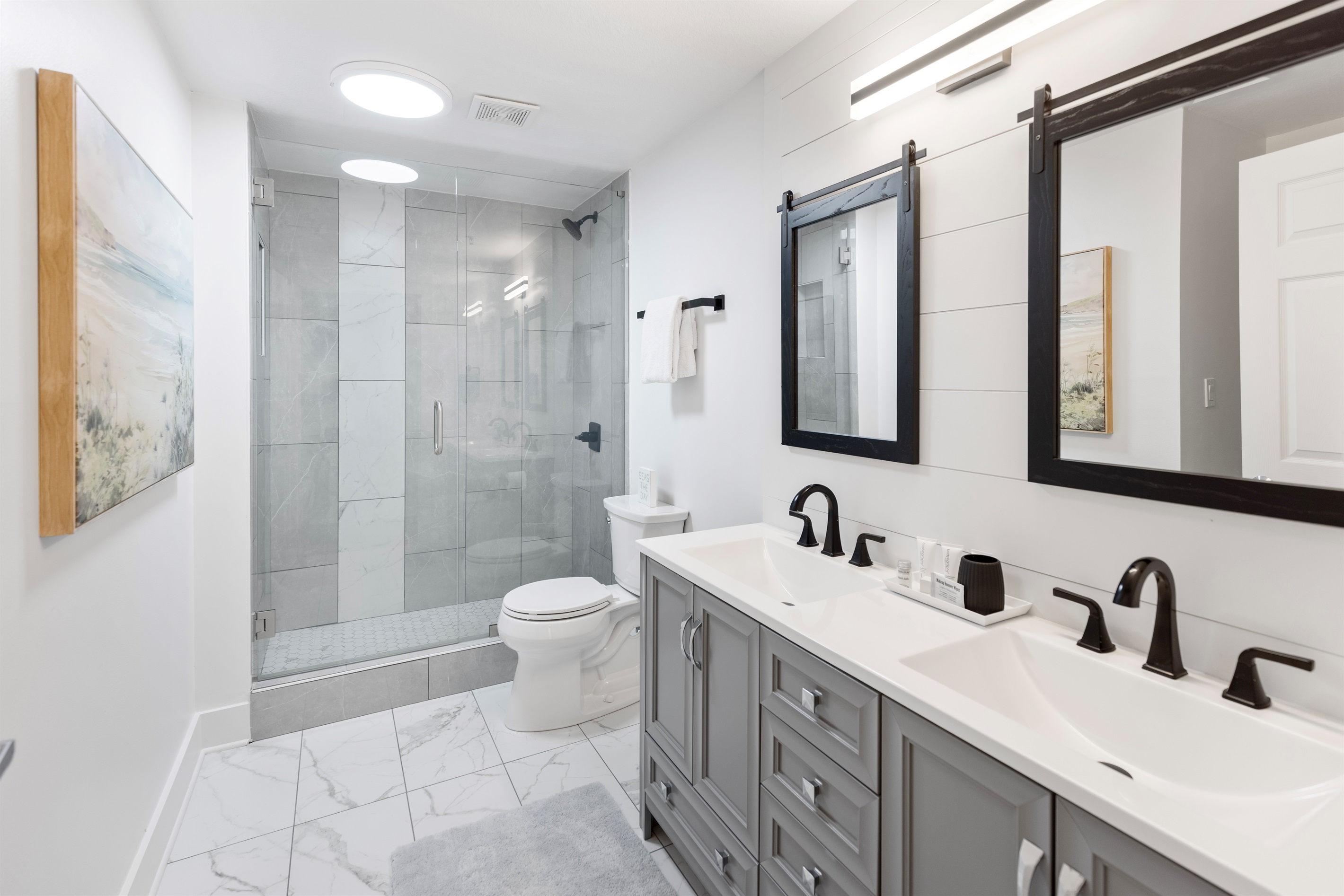 2nd Bathroom + Walk In Shower