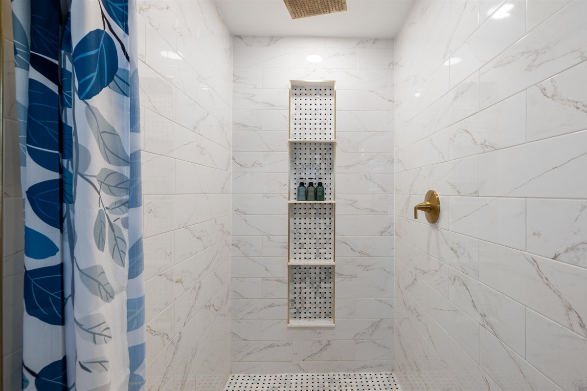 The stand-in shower in our master ensuite bathroom.