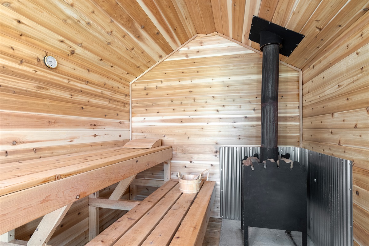 Interior Sauna, Shared with Cabin 1