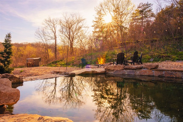 A rare spring-fed grotto pool—perfect for a refreshing dip or quiet escape