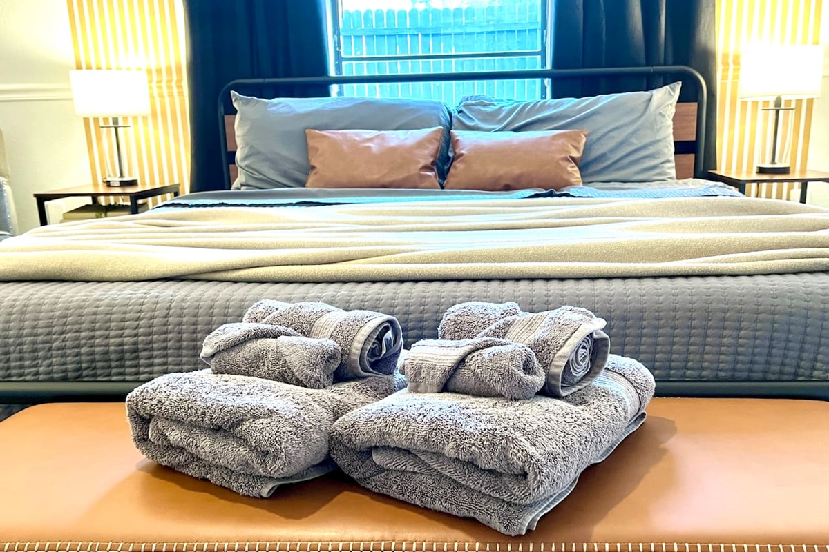 Wake up feeling refreshed and pampered, with quality plush towels so soft, you might just find yourself considering a towel toga! 
