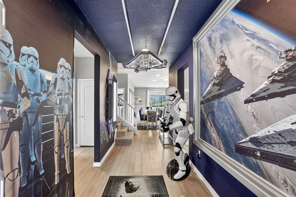 Foyer (Guarded by a life size storm trooper!)