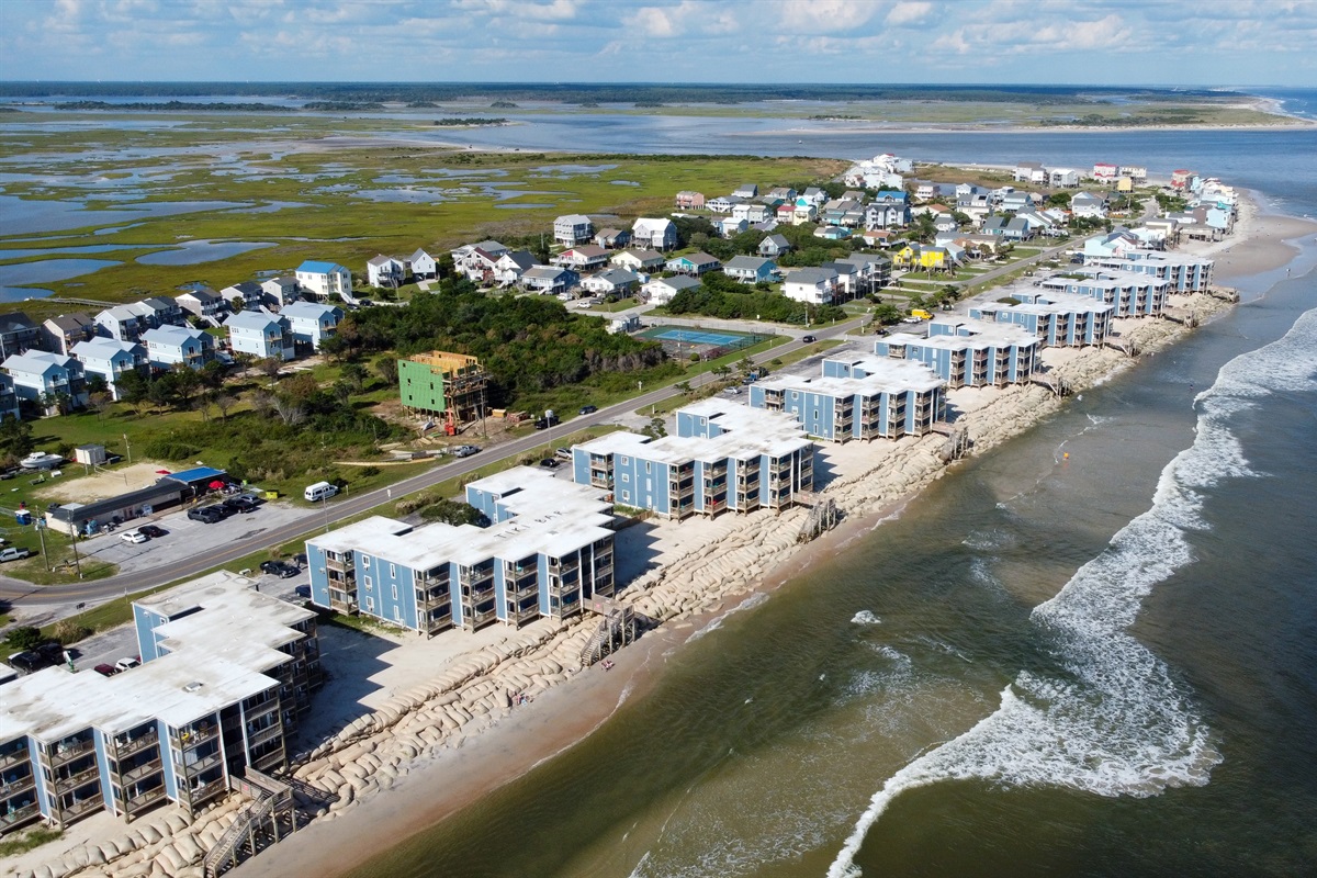 Stunning view of North Topsail Beach