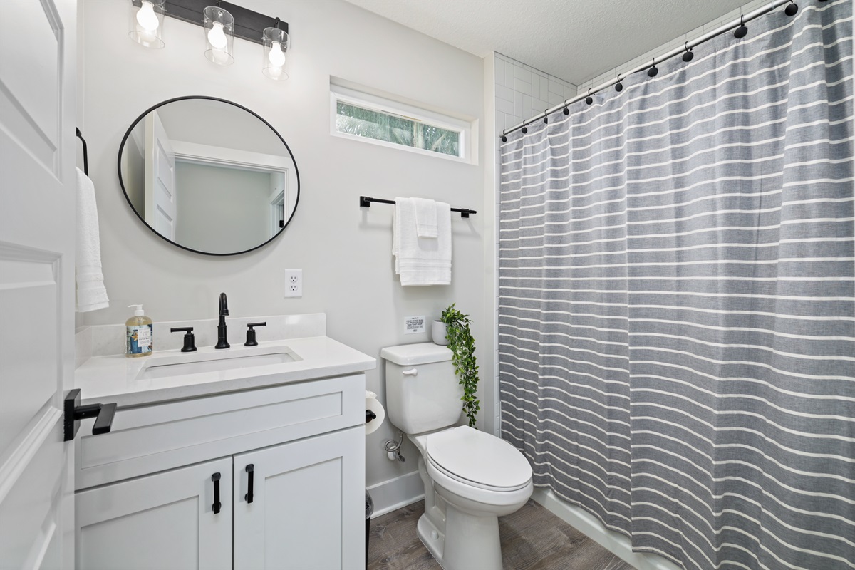 2nd floor shared shower/tub combo 