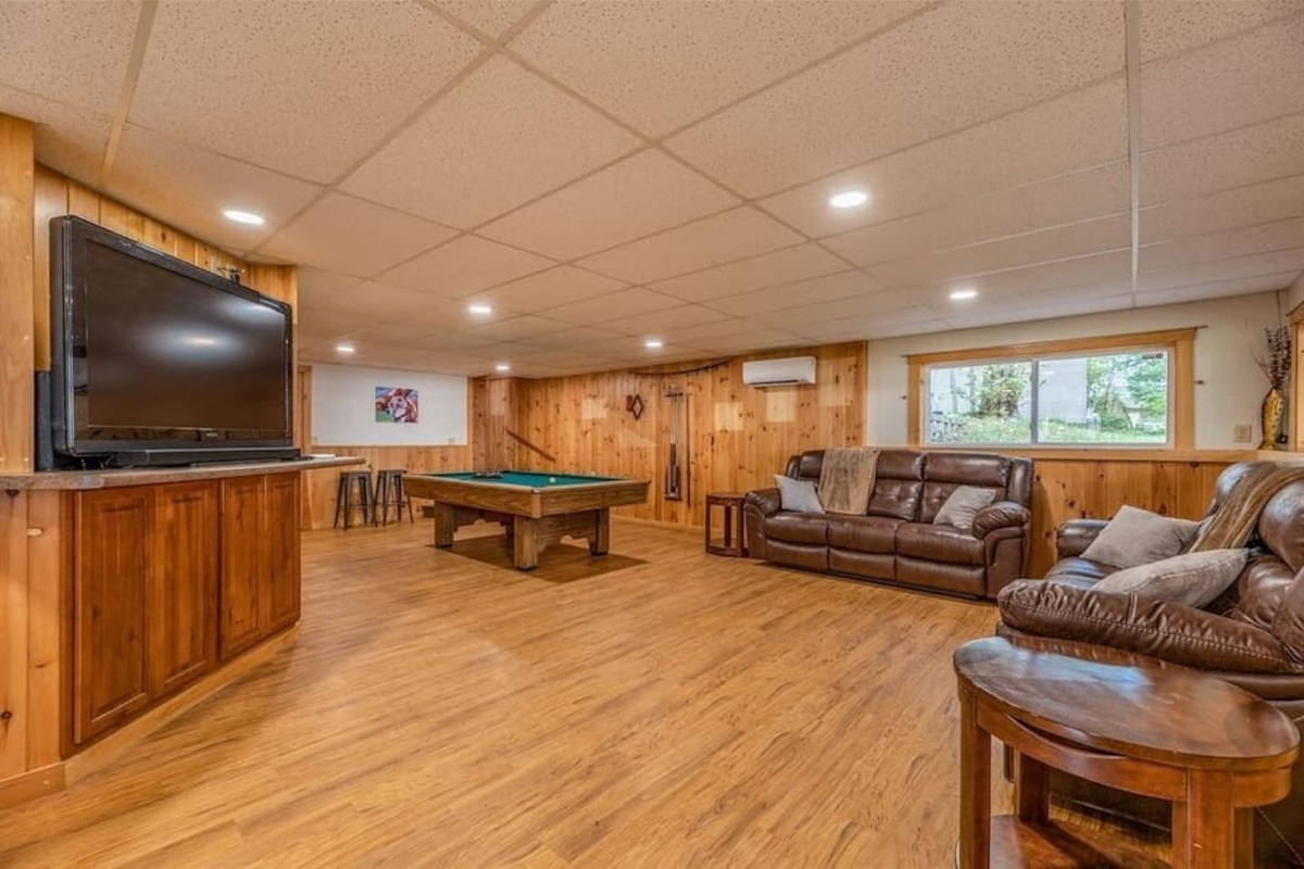 Maine cottage game room