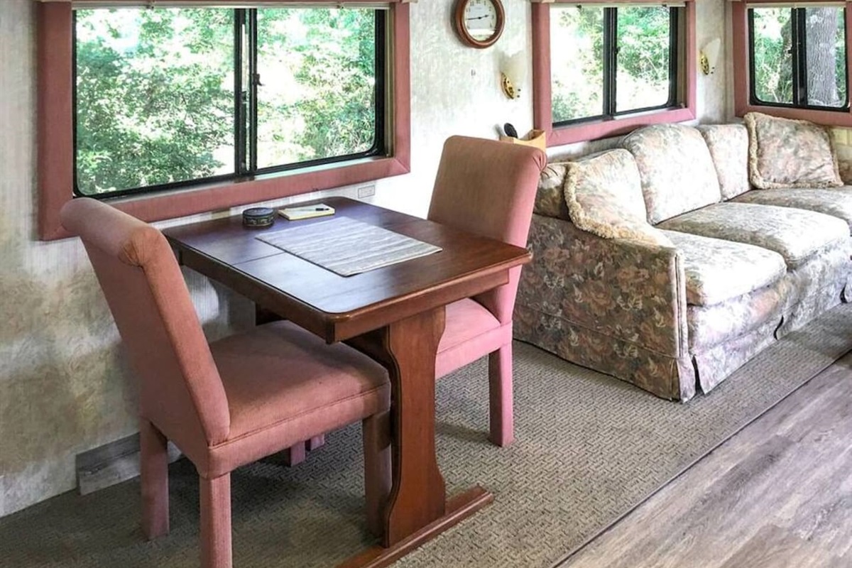 Dining Table and Living Room Couch (Sofa Bed)