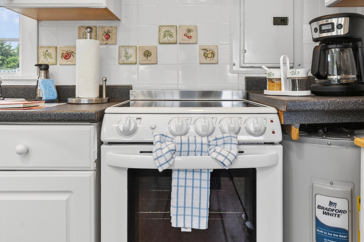 A comfortable kitchen space designed for simple, efficient, and enjoyable cooking.