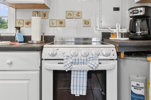 A comfortable kitchen space designed for simple, efficient, and enjoyable cooking.
