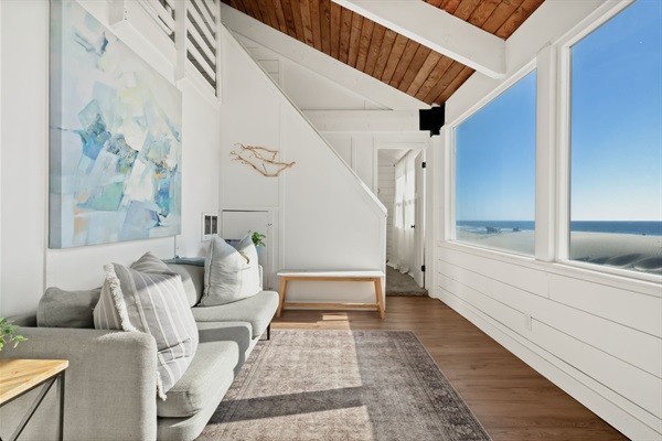 Separate family room with ocean view