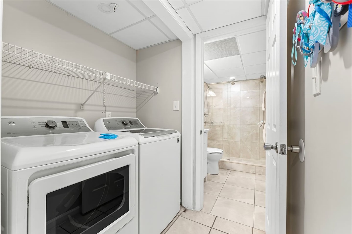 Full sized washer and dryer