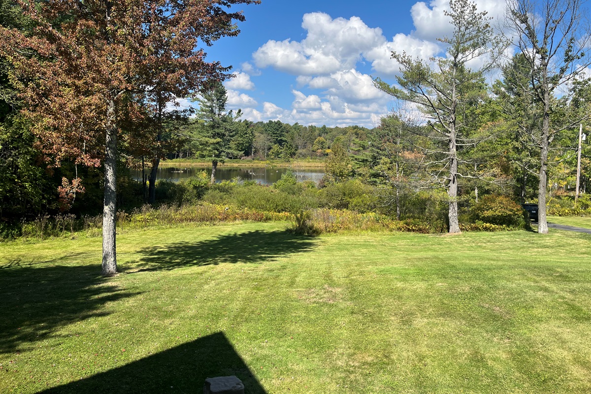 Front lawn at Hidden Creek Lodge