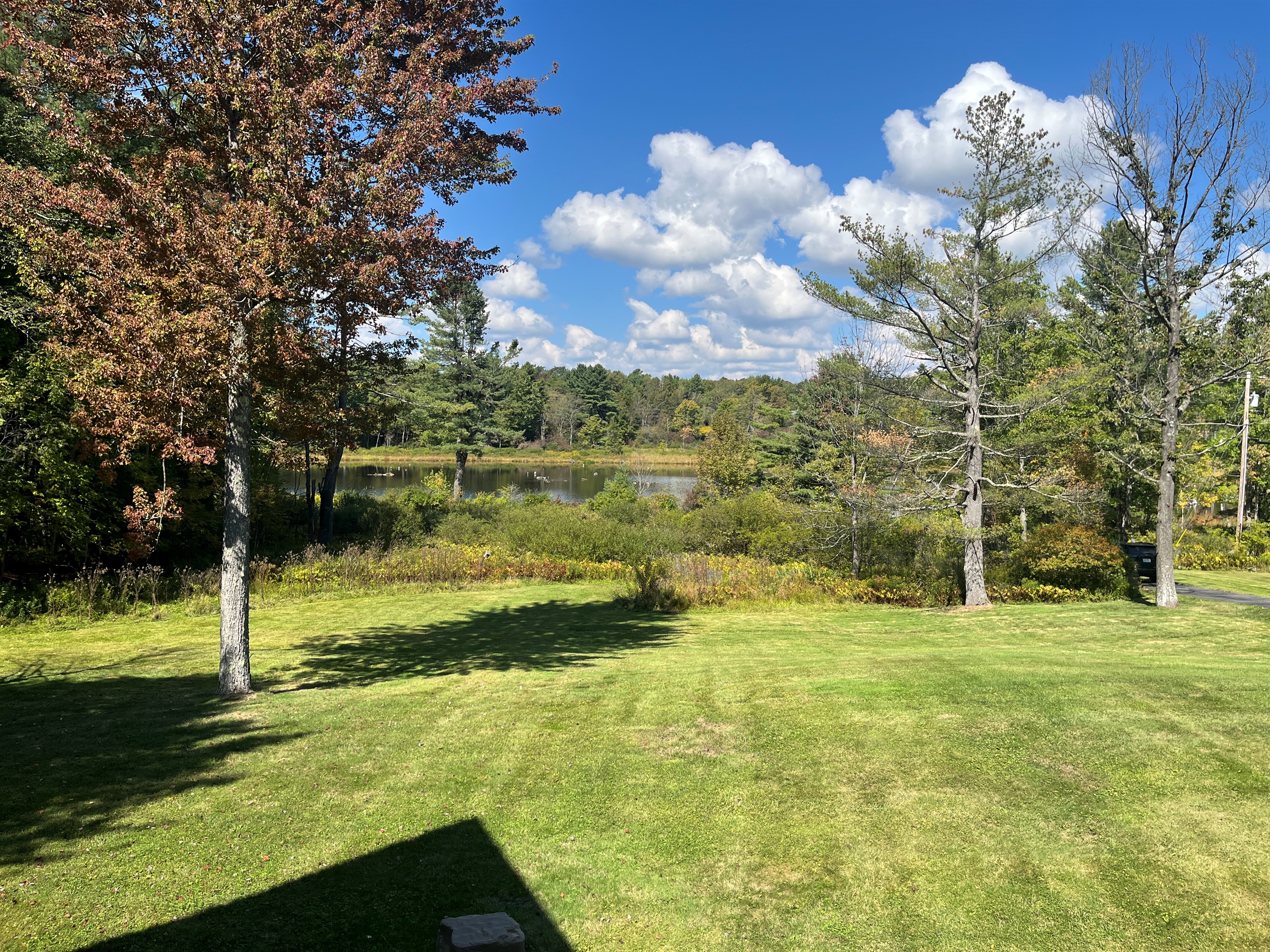 Front lawn at Hidden Creek Lodge