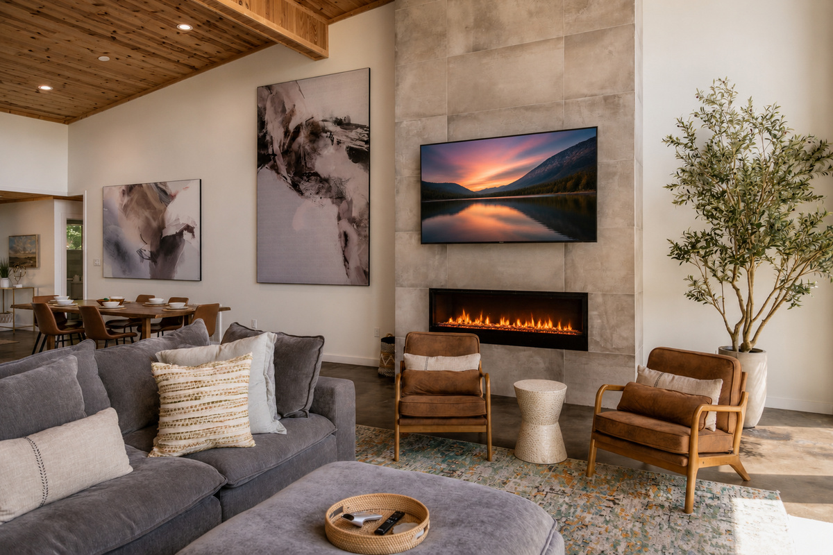 Living space is the perfect place to unwind and indulge.
