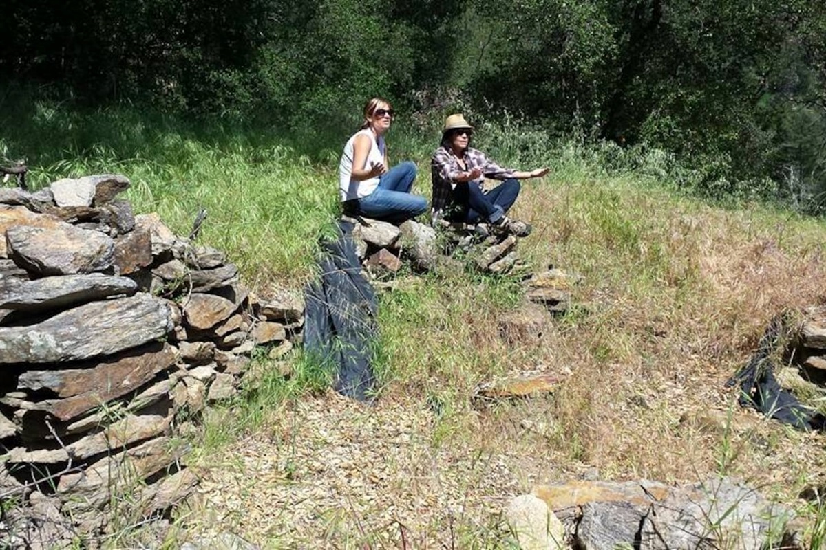 Meditation by the remains of Nate Harrison's house