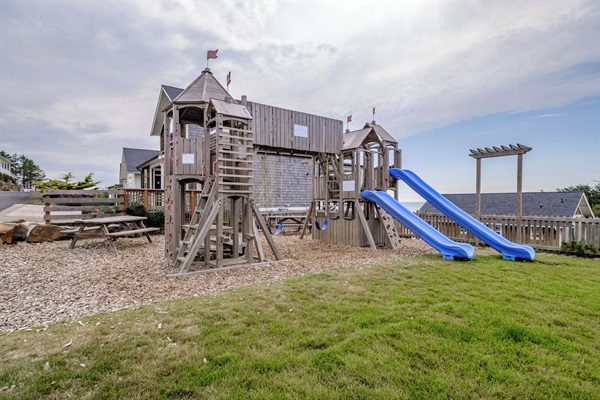 Playground, just steps away from the home offers plenty of outdoor fun for younger guests. 