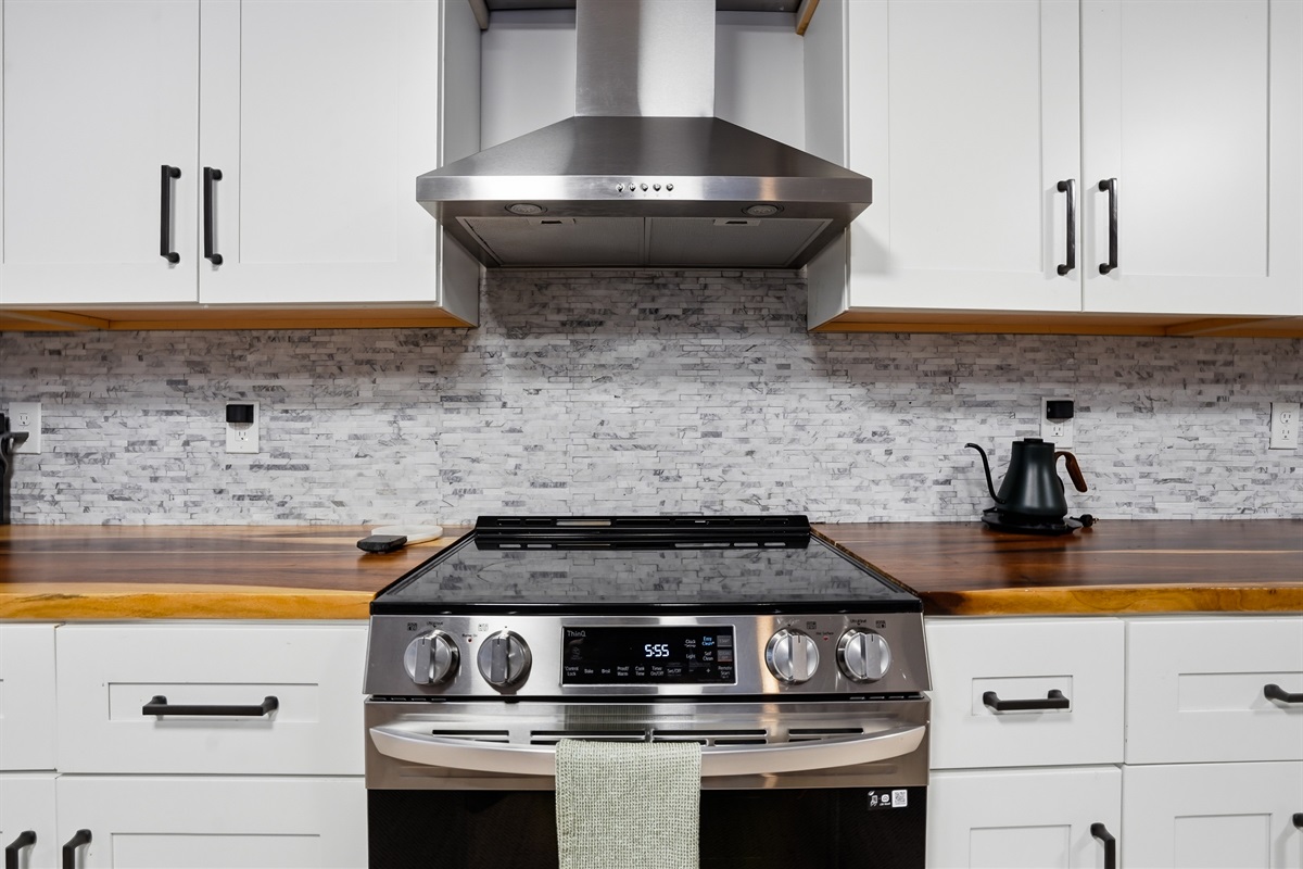 Cook in style with high end modern finishes.