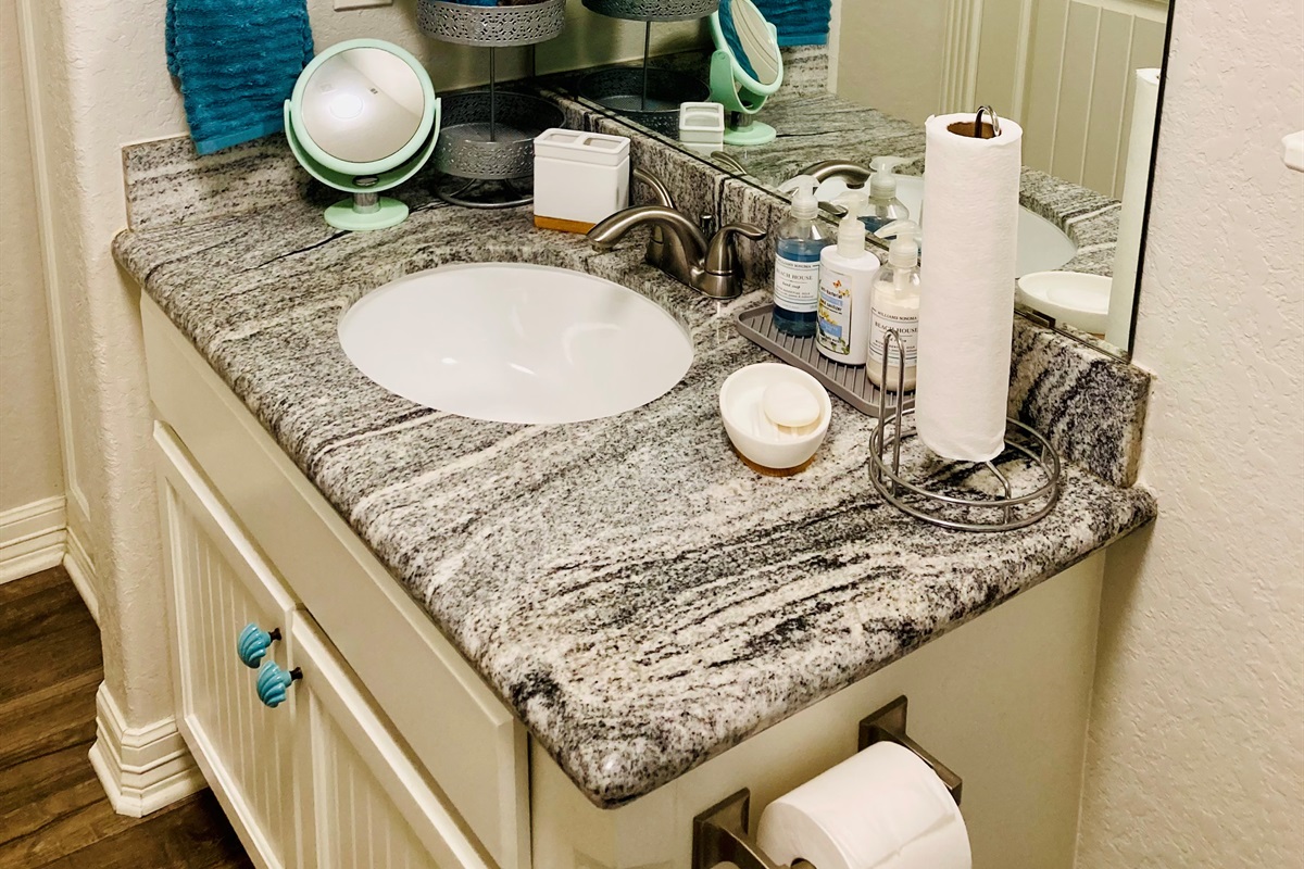 Main level guest bathroom