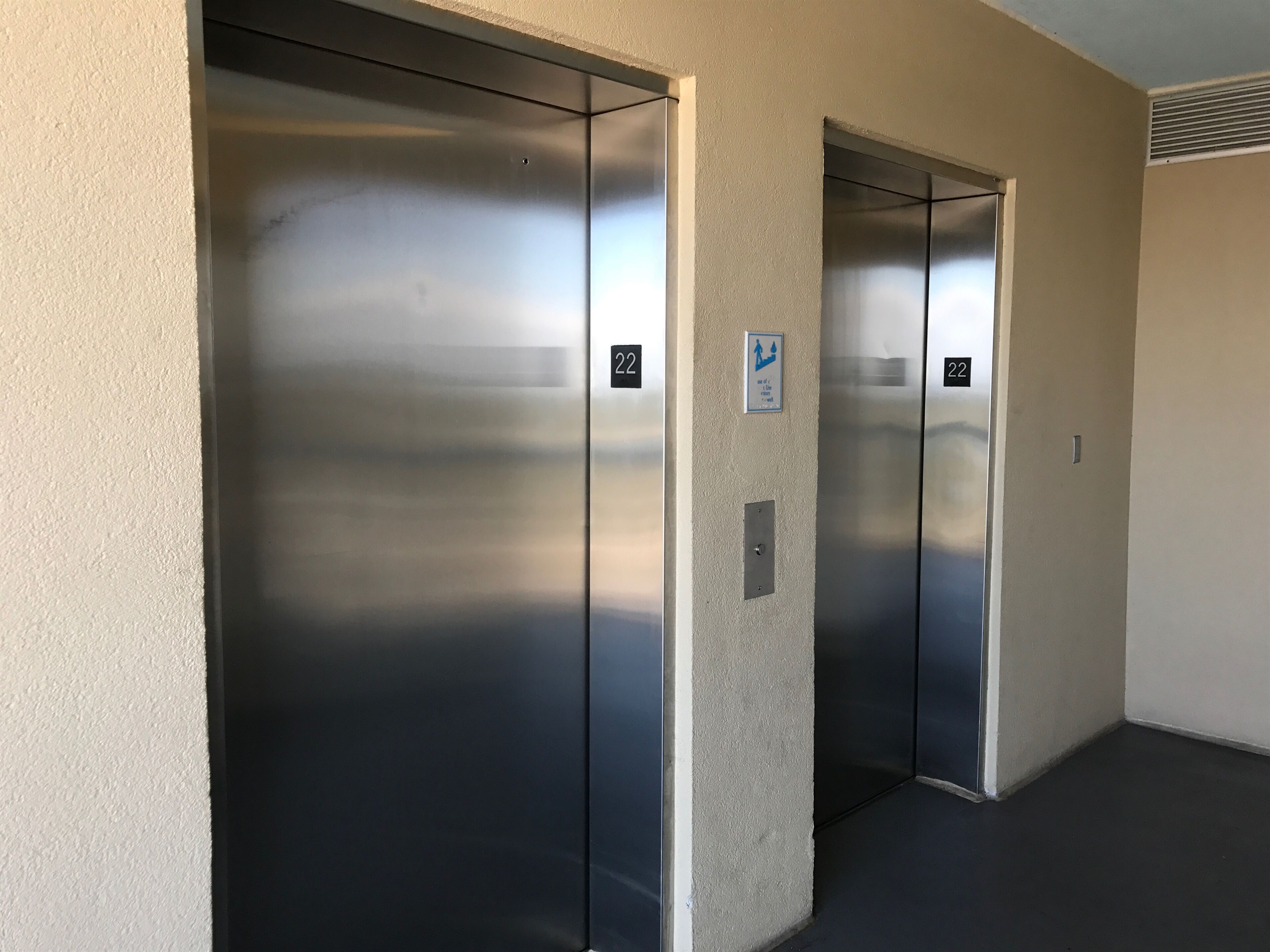 Three high speed elevators with access to private our parking deck. 
