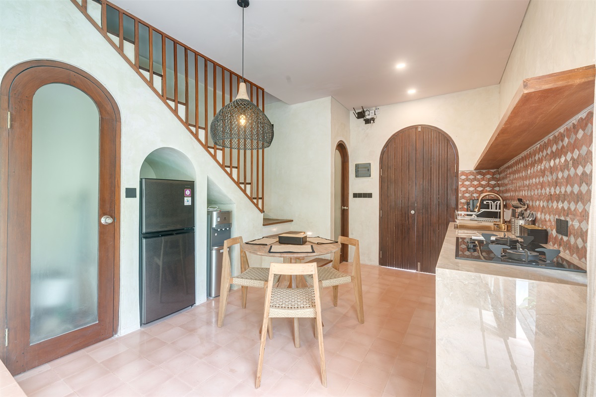 Kitchen and dining area