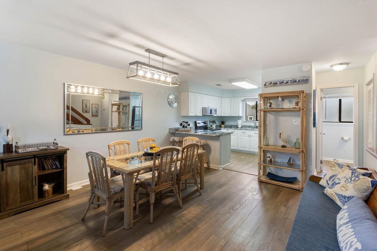 Gather the whole group in here &mdash; board games, movie night, or just talking over the day.