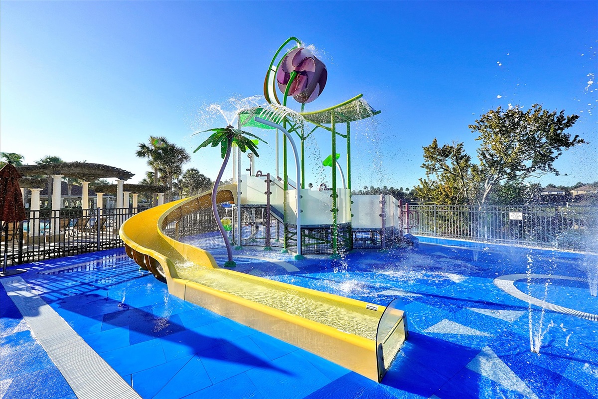 The splash pad at the Waterpark is a great spot for little ones to cool off!
