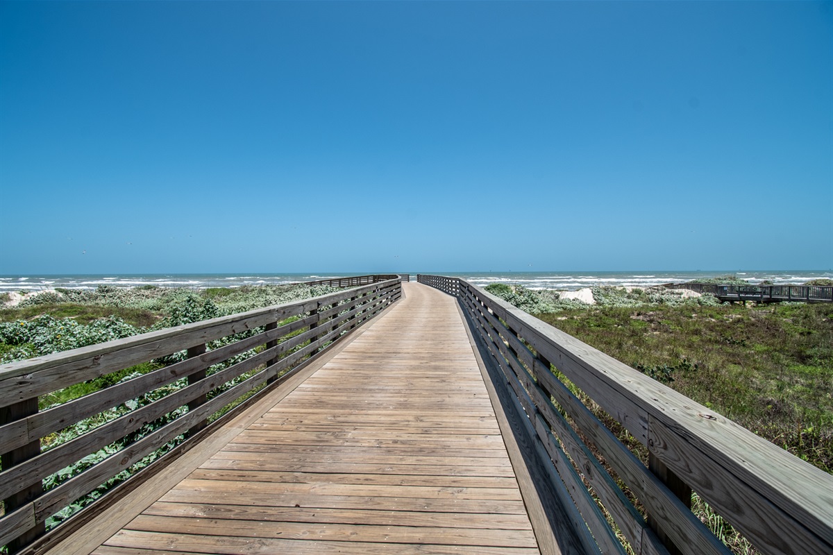 Beach board walk - golf cart access