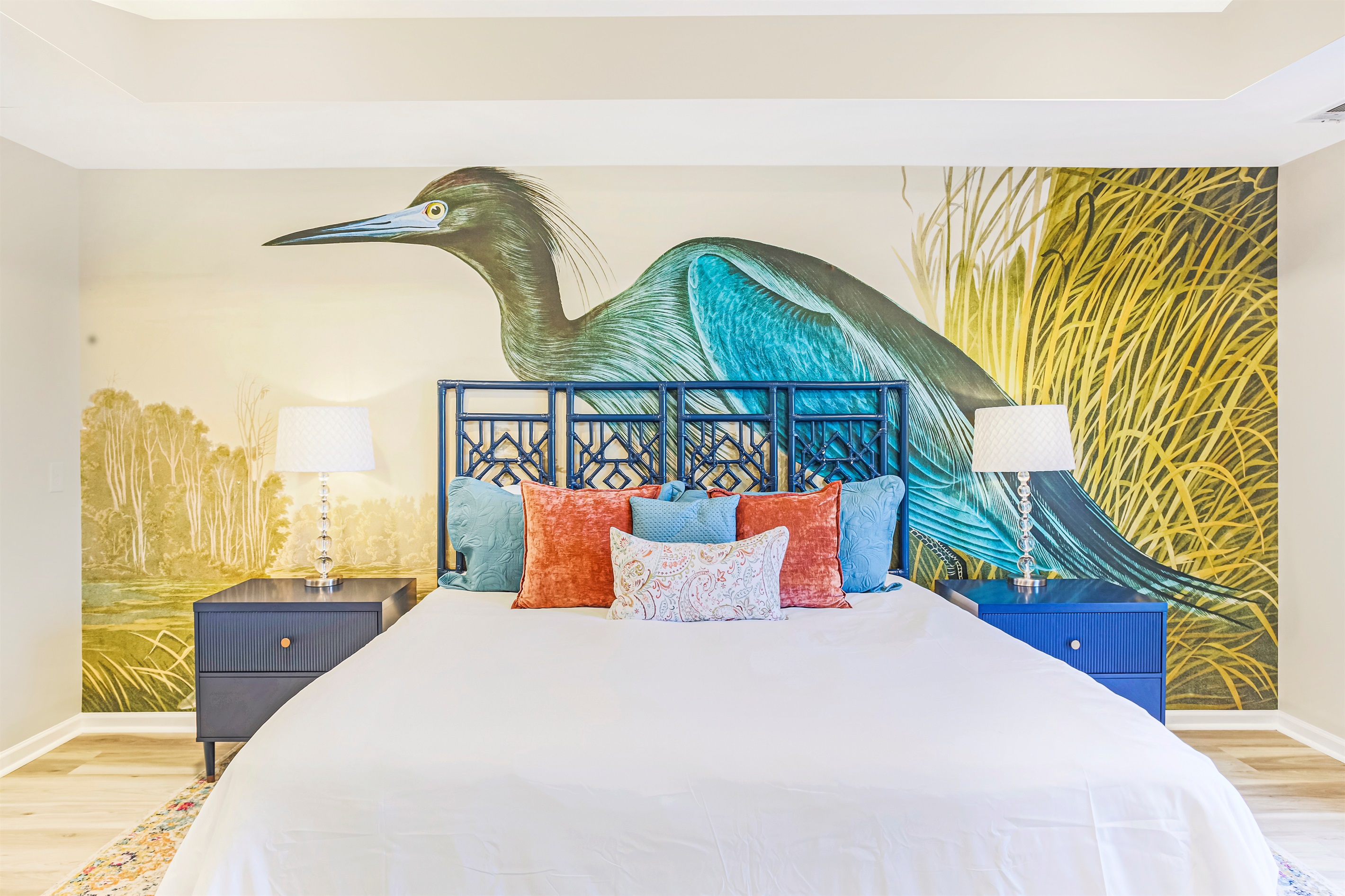 Rest easy in the serene primary suite, inspired by the river’s natural beauty.