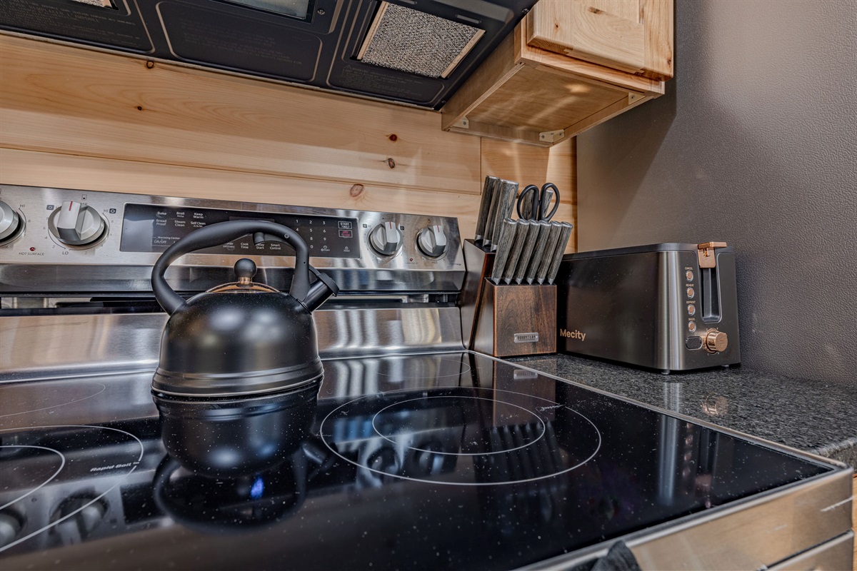 Hot water kettle for tea.