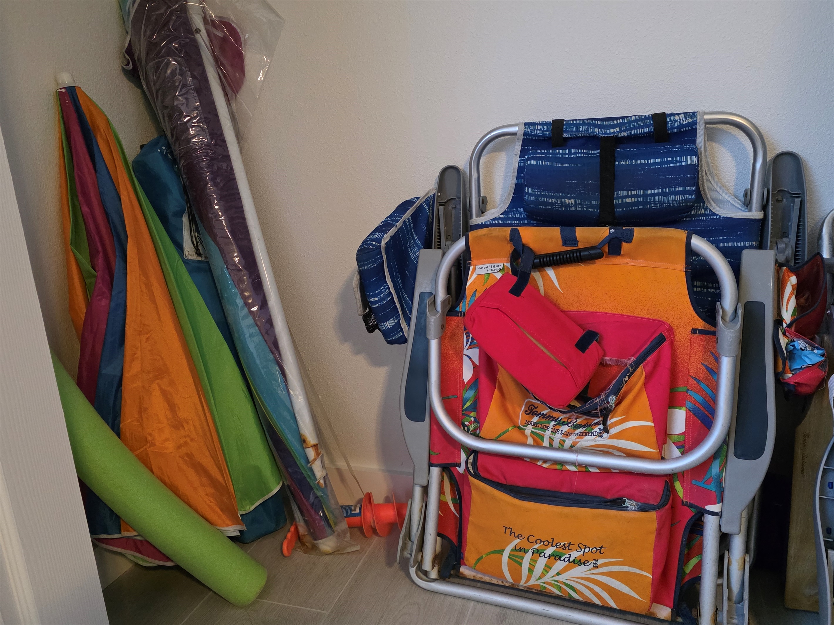 Plenty of beach gear