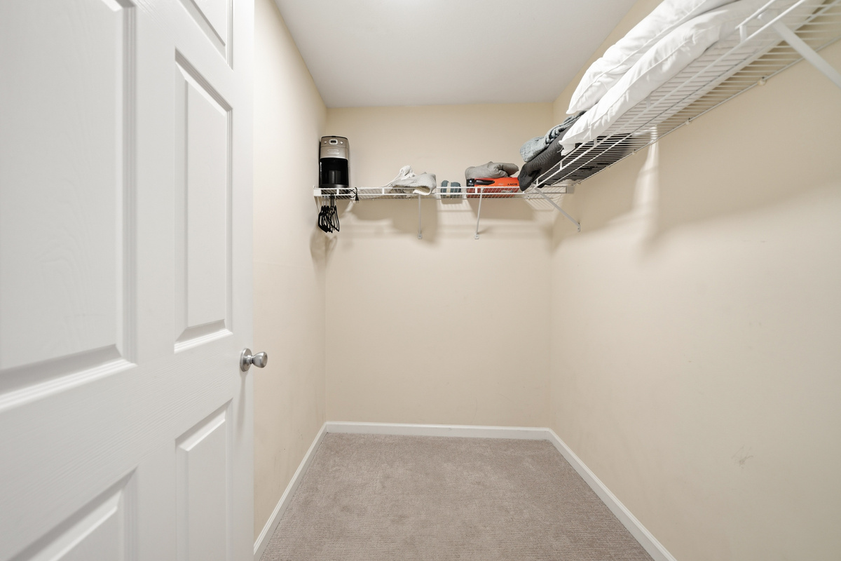 Master bedroom closet and back-up stuff