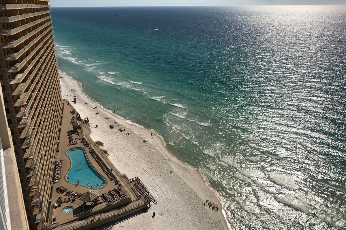 Looking East from our 22nd floor balcony!