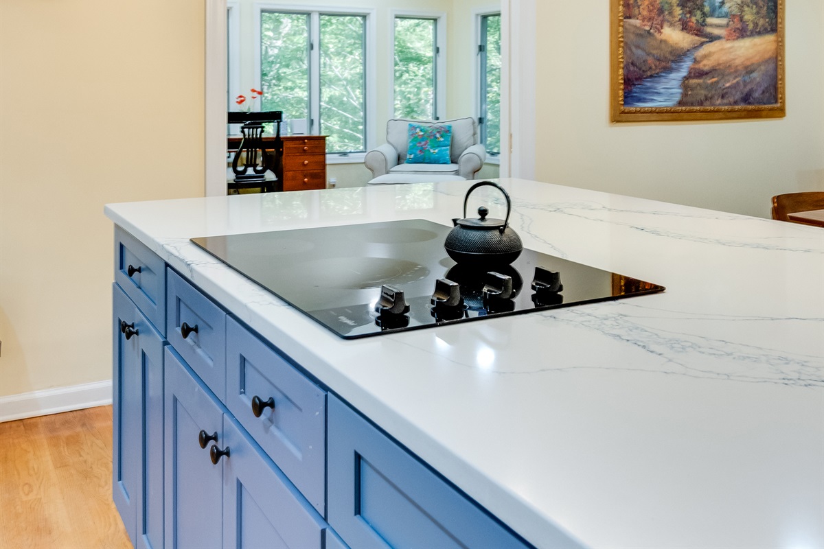 Fully Stocked Kitchen: Modern design meets culinary inspiration with stunning views and stylish decor!