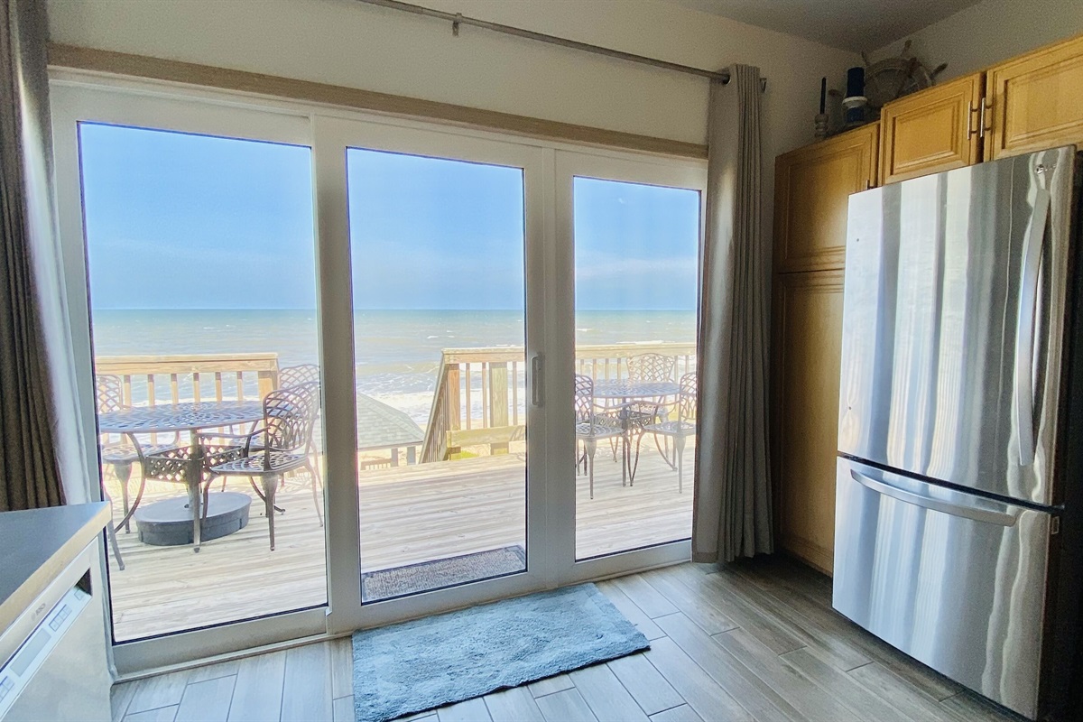 Enjoy the oceanfront views while cooking your family meals!