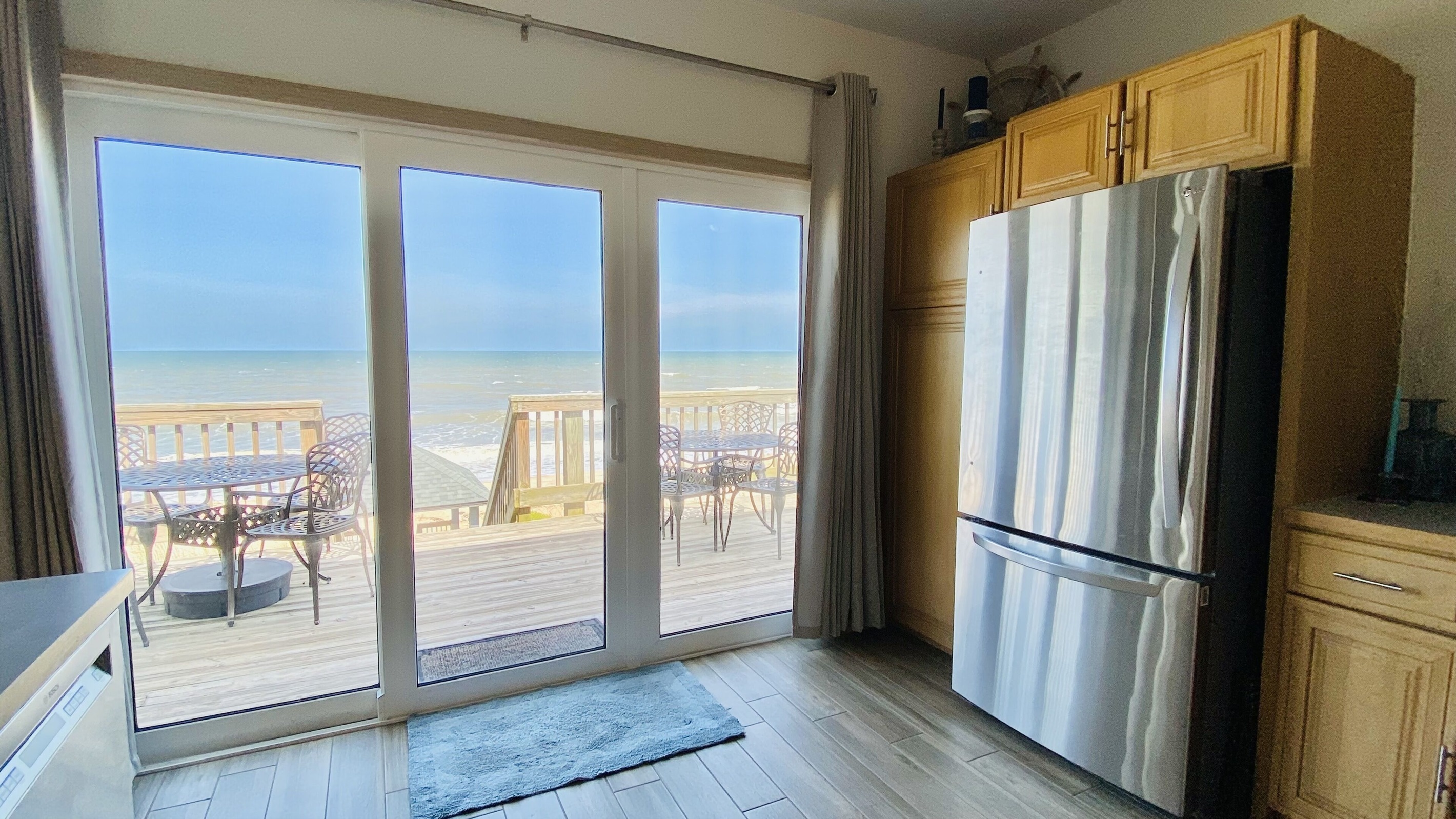 Enjoy the oceanfront views while cooking your family meals!