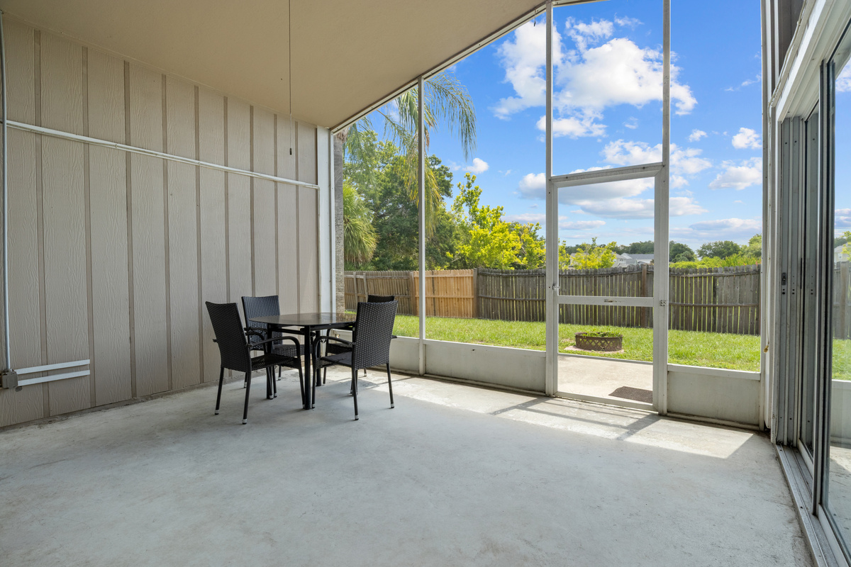 Enjoy your morning coffee or an evening breeze on the large, screened-in lanai.
