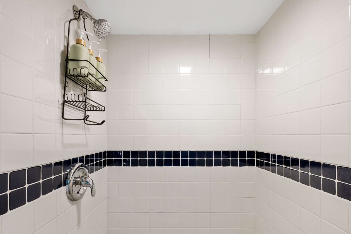 Refresh after a day in paradise with the loft's spacious shower.