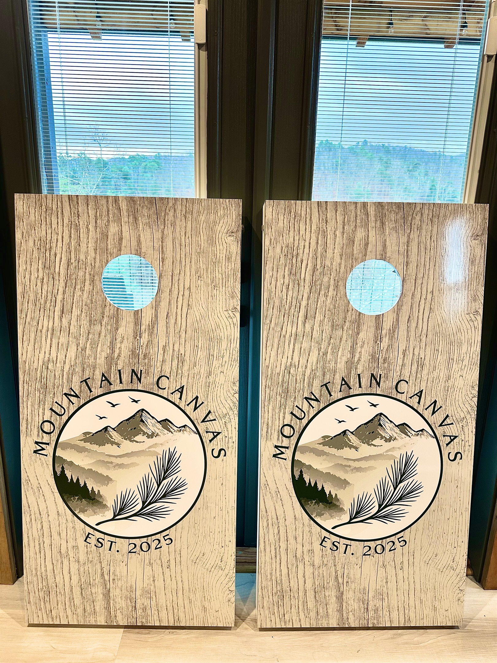 Mountain Canvas fun with a rustic twist. These custom cornhole boards bring laid back competition and outdoor vibes to your stay. Toss a few bags, cheer each other on, and enjoy easy moments surrounded by mountain air.