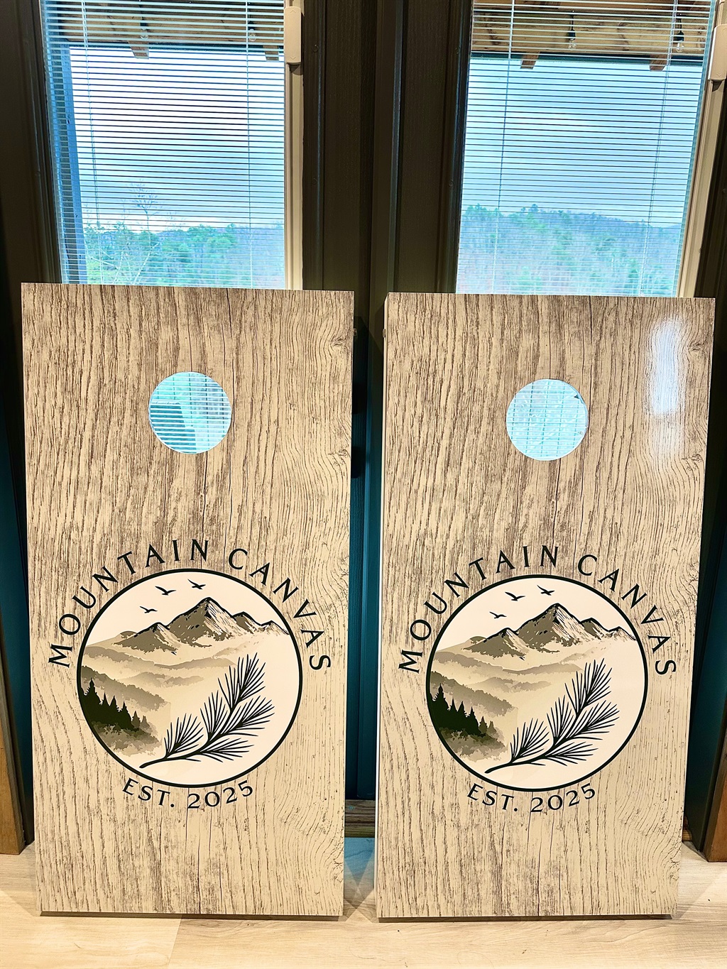 Mountain Canvas fun with a rustic twist. These custom cornhole boards bring laid back competition and outdoor vibes to your stay. Toss a few bags, cheer each other on, and enjoy easy moments surrounded by mountain air.