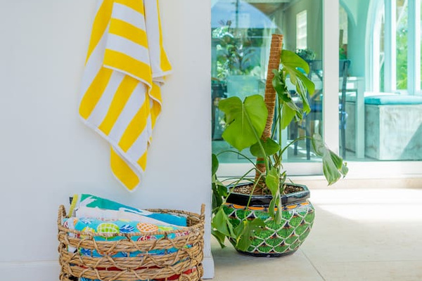 I do love this view. We provide a ton(not literally) of beach and pool towels. We have large ones, thick ones, thin ones, medium ones, and small ones. When you live the beach/pool life its a necessity. 