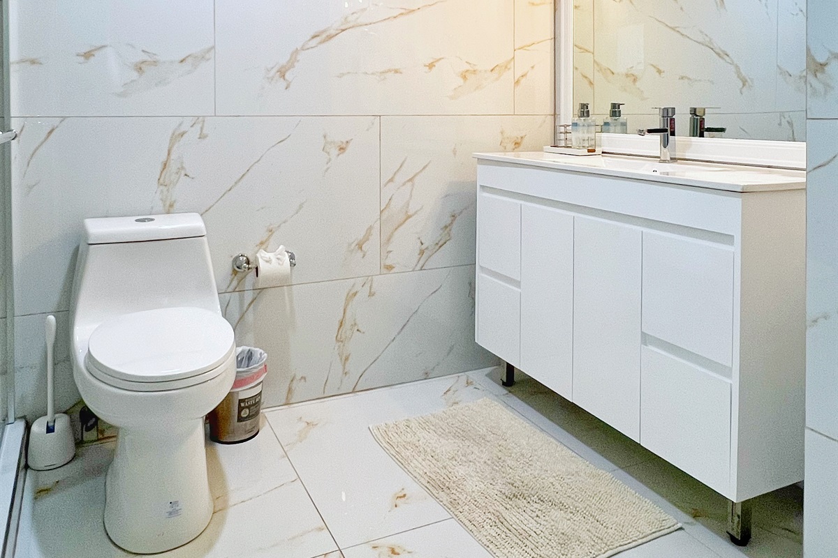 Simple, modern, and always clean&mdash;just how you want it on vacation.