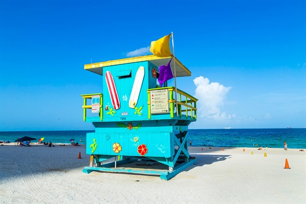 Take a break and spend the day at the beach! South beach, Miami