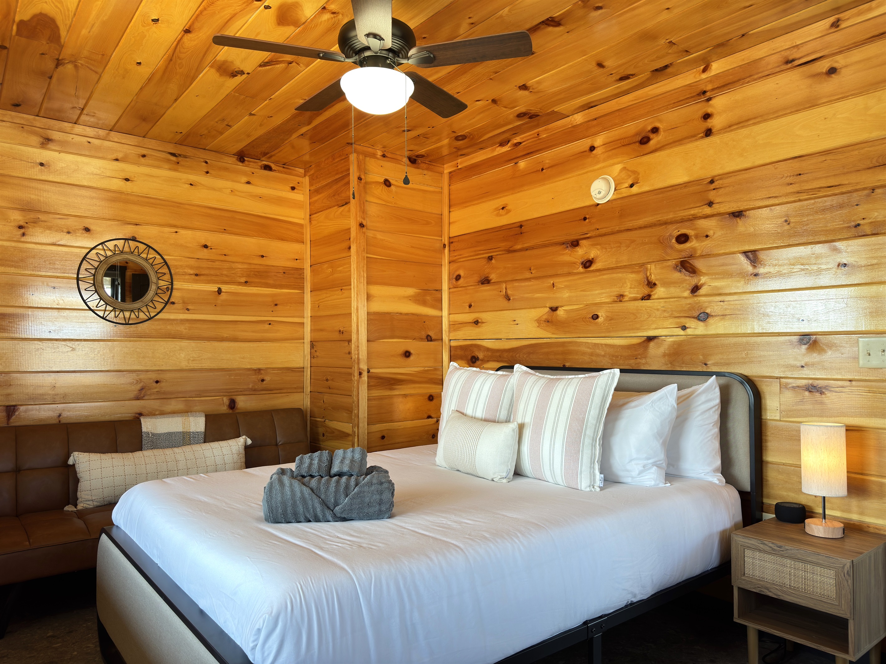 First floor Queen bedroom + futon