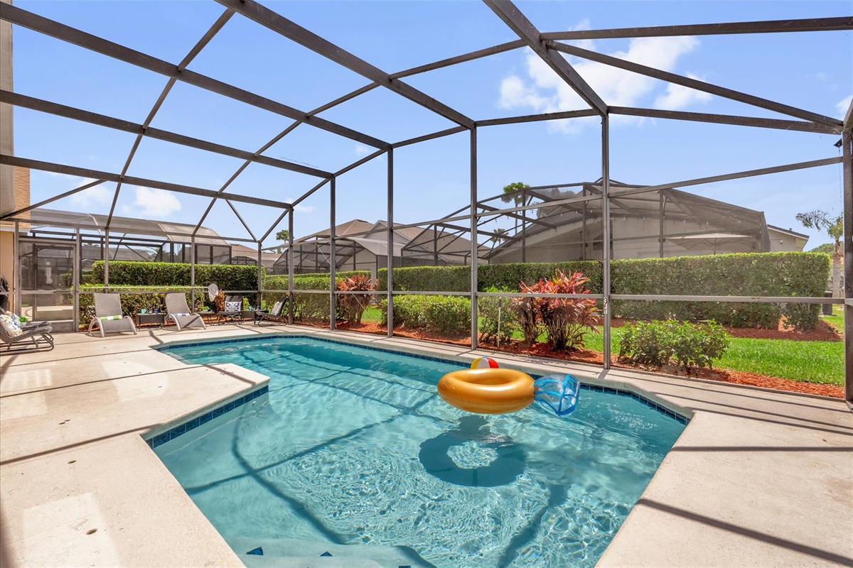 Outside, there is enough seating spaces for your party to relax