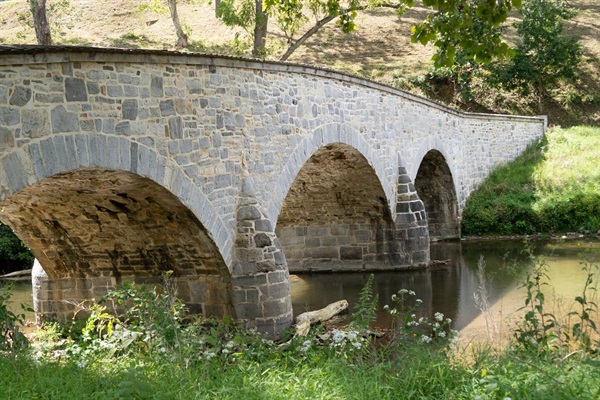 Burnside Bridge, Antietam National Battlefield, 2 miles North.
Antietam NB/NP is only one of the many historical & cultural activities near us, set in woods, fields, rivers & creeks. 