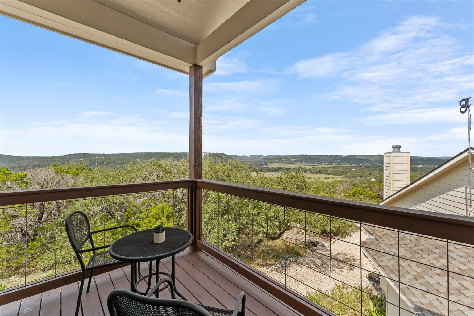 Morning coffee, sunset wine — your private deck is complete with horizon views.