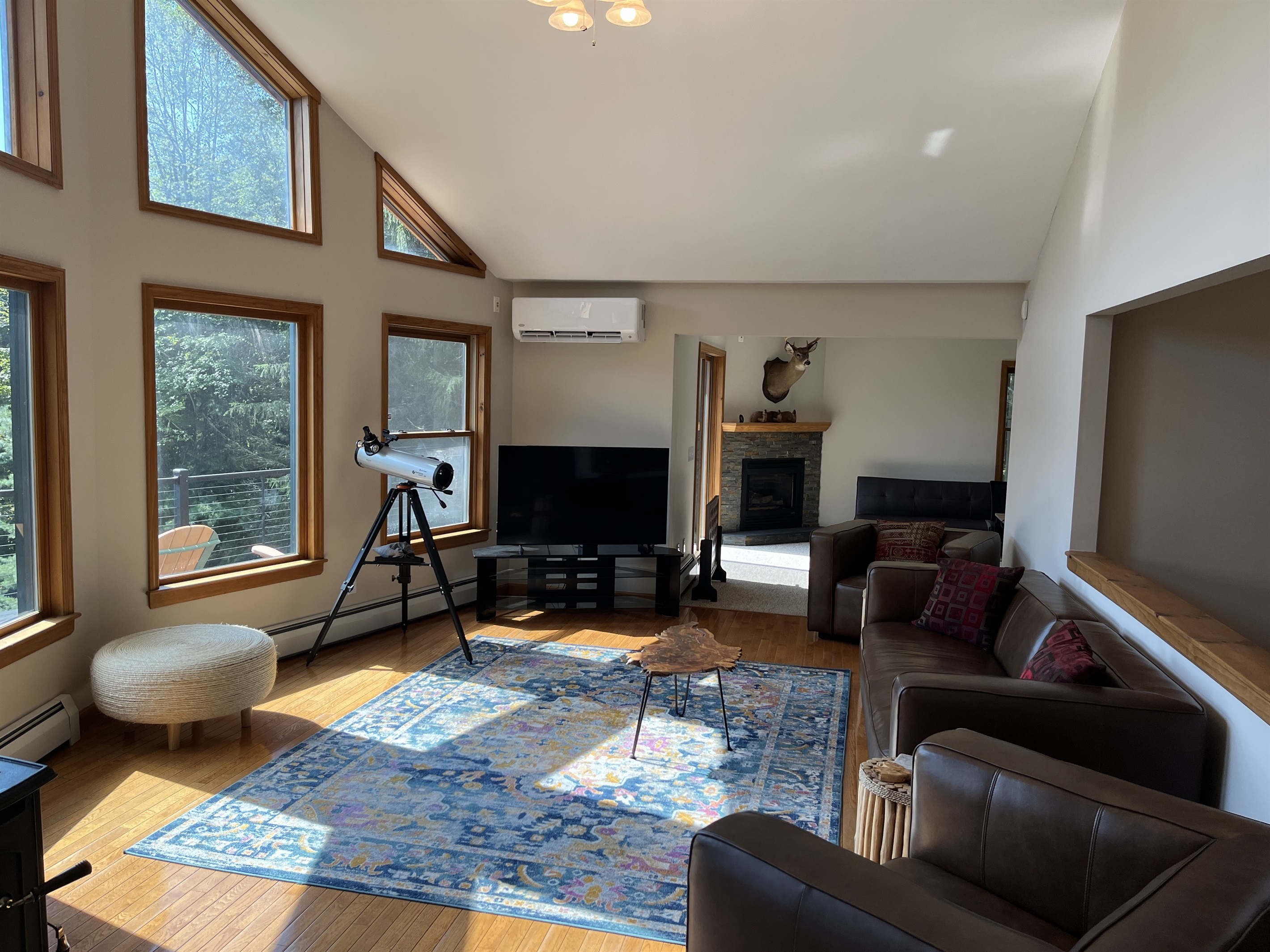 Living room into den/office