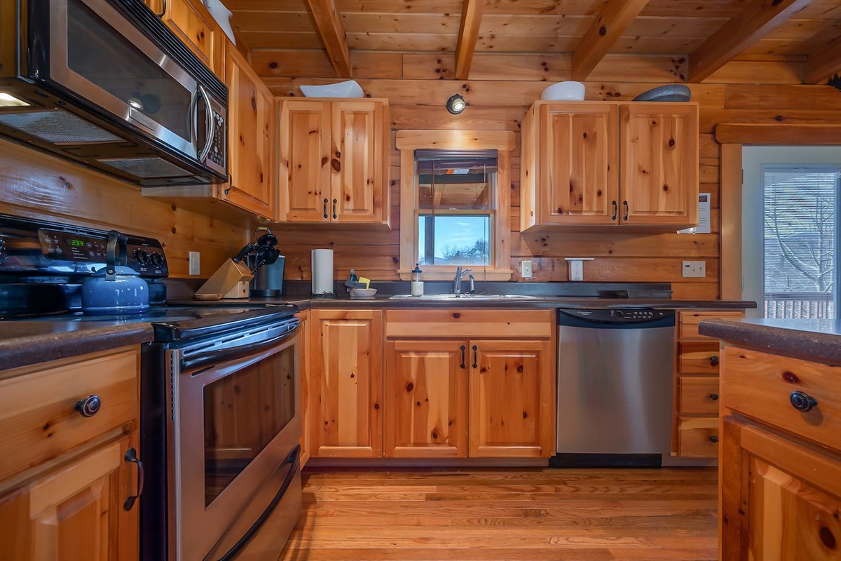 Modern and updated kitchen