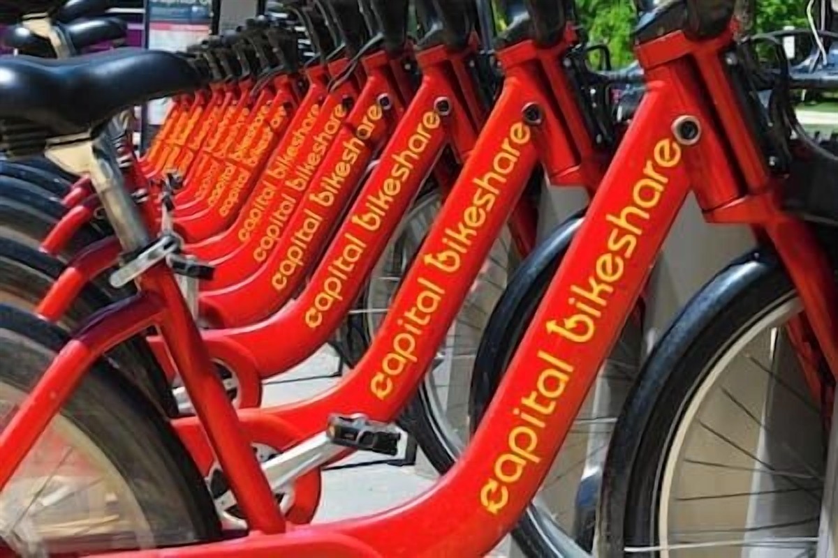 Explore DC like a local with Capital Bikeshare stations just steps away—an easy and fun way to see the city at your own pace.