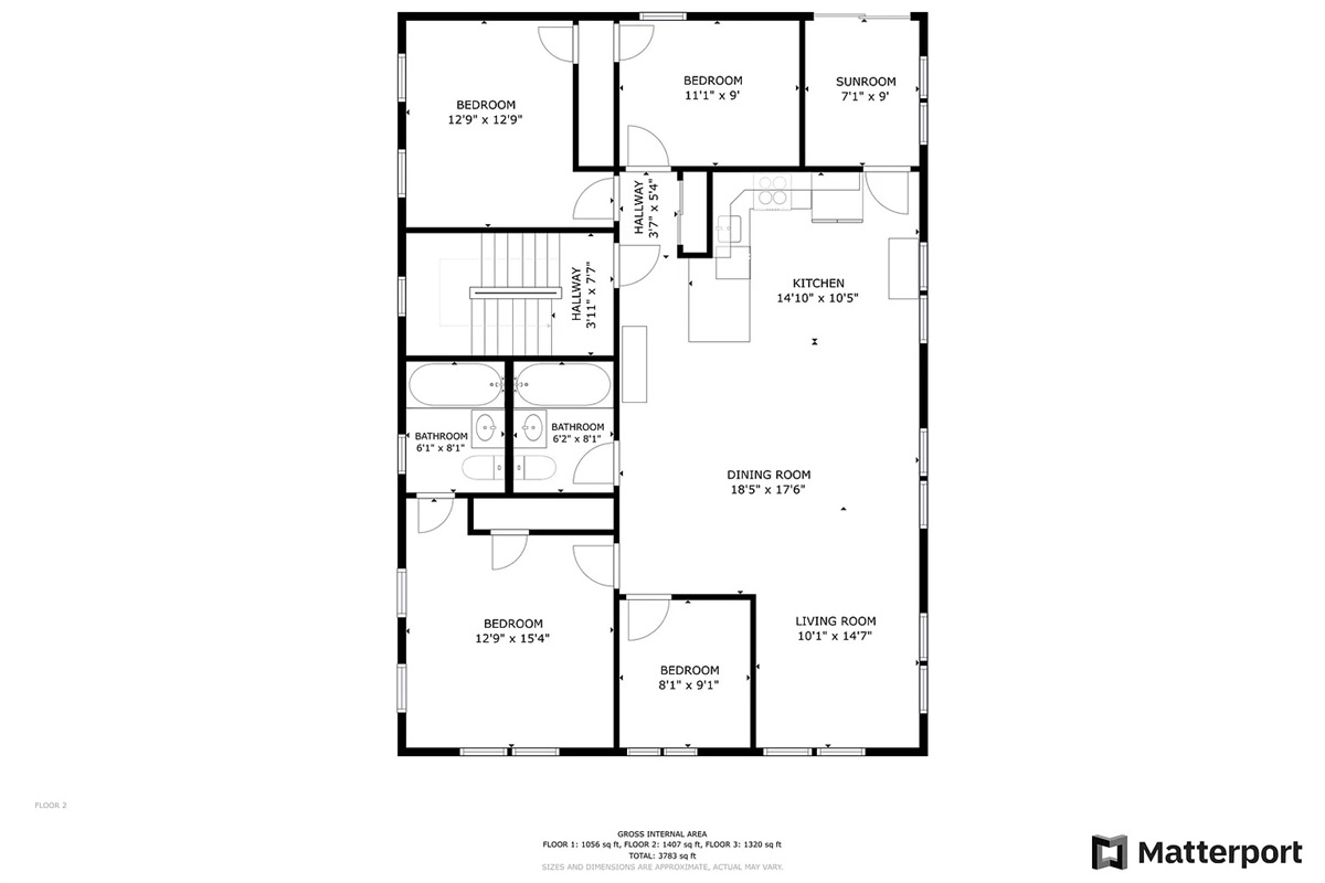 Second Level Floor Plan
