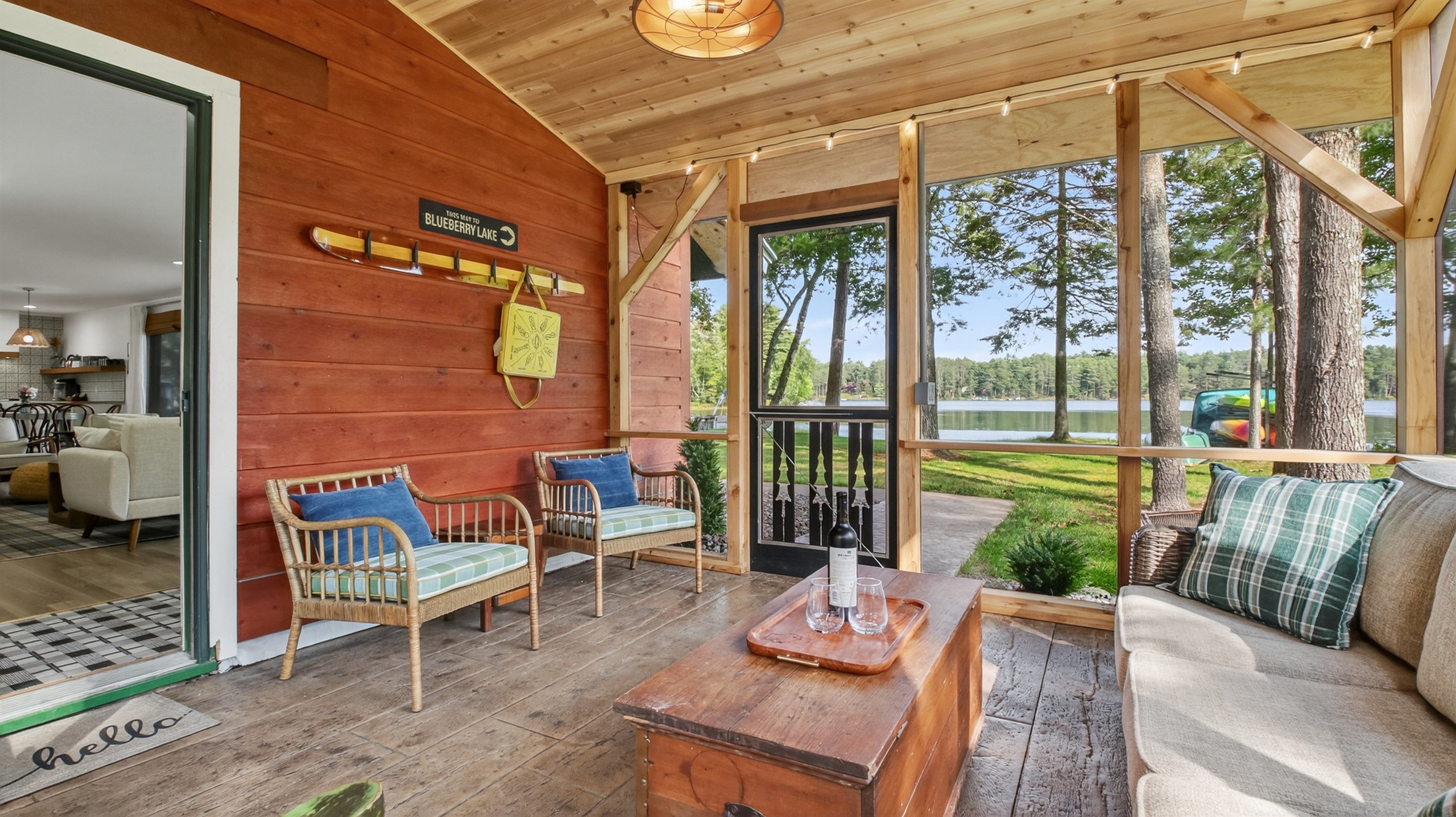 The home is fully updated but retains vintage charm and decor.